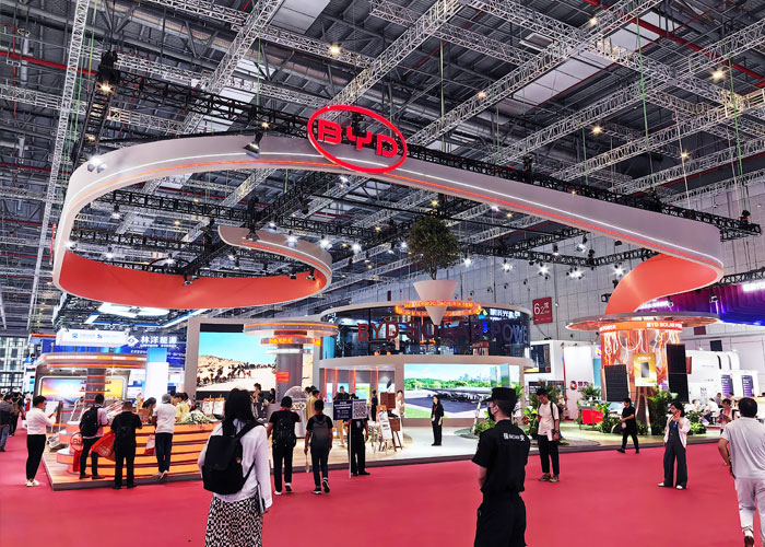 2024比亚迪snec光伏展览展位搭建布置